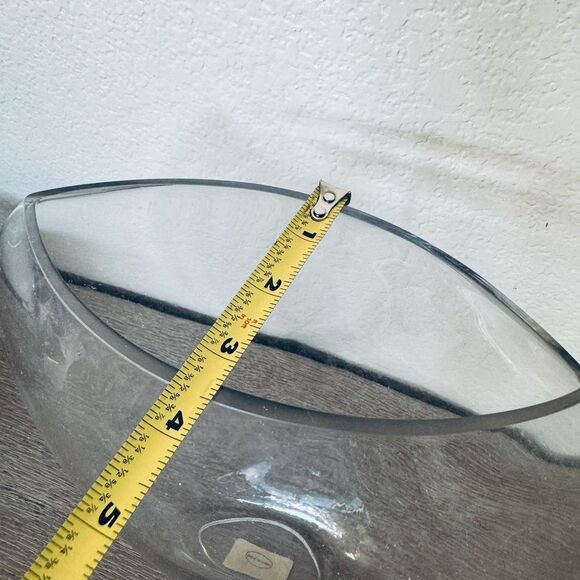 Large Round Slim Profile Glass Decor Vase - Picture 5 of 5